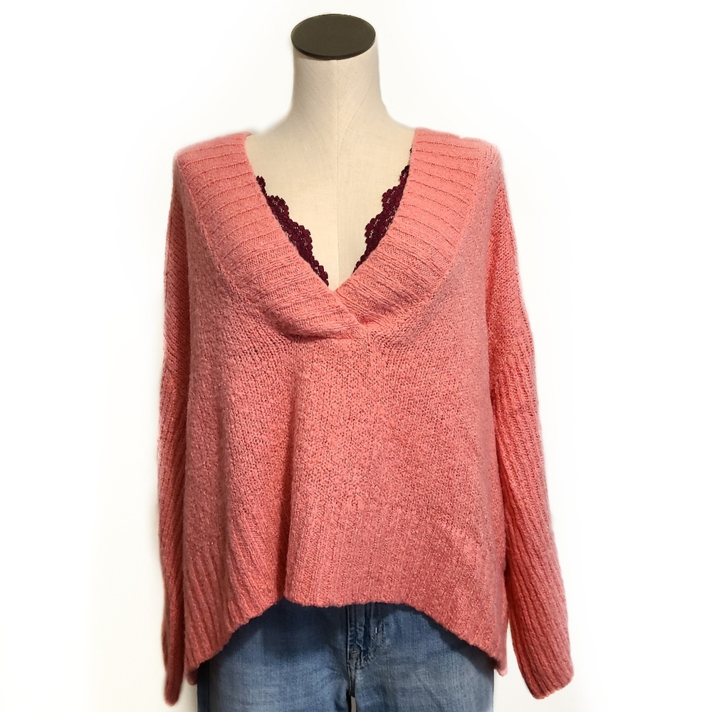 Wide Neck Drop Shoulder oversized H&M Sweater - Picture 5 of 12